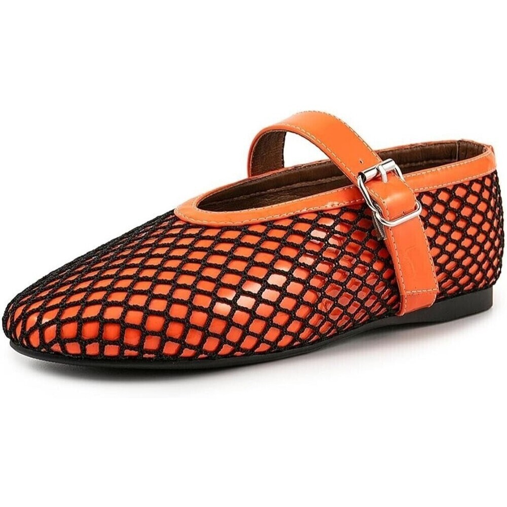 Mesh Flats Mary Jane shoes Flats Comfortable Adjustable Buckle Strap Ballerina